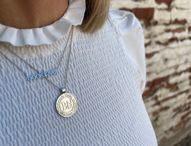 Book Group Medallion Necklace