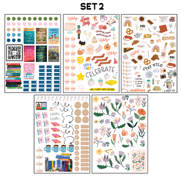 Bookish Sticker Sheets
